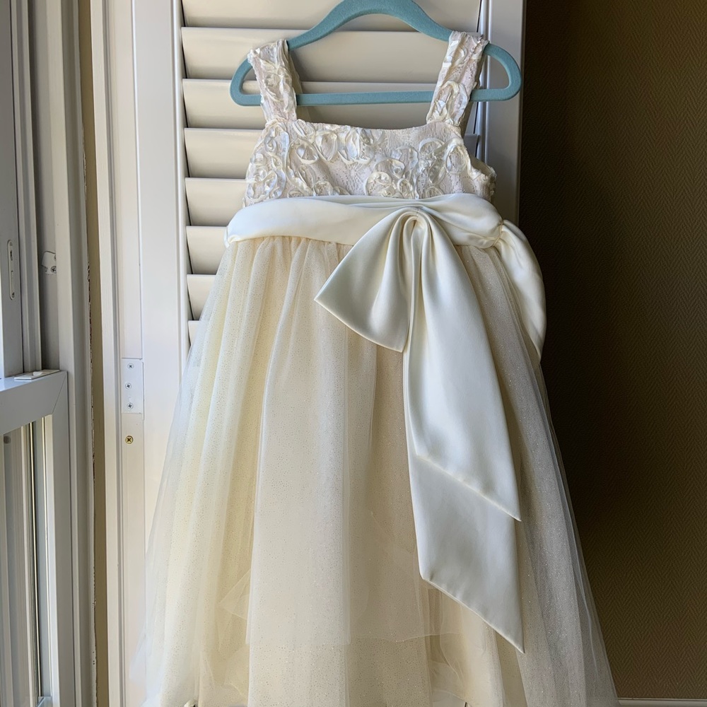 Chantilly Place off-white tulle dress